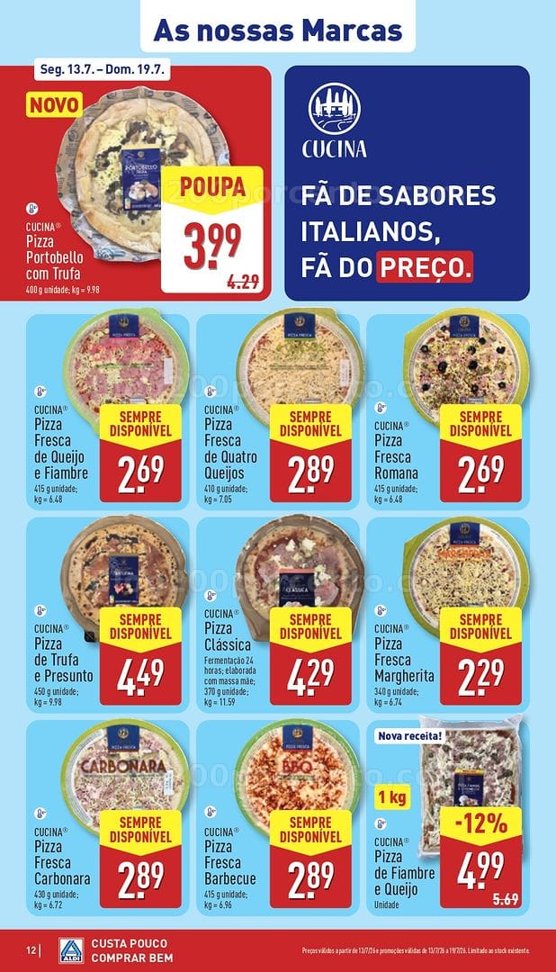 Antevisão Folheto ALDI Promoções de 13 a 19 julho